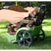 Super Duty Yard & Garden Utility Cart and Wood Hauler By VertexWith 16 inch Never Flat tires and rust resistant double wall basin - Made in USA  - Model SD980   